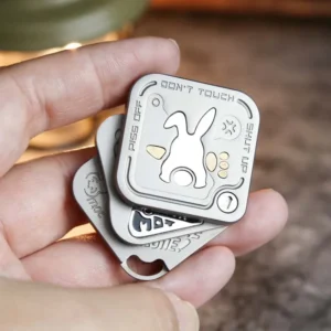 Angry Rabbit TWCS Triple-Layer Metal EDC Fidget Slider Magnetic Push-Pull Sensory Toy Stress Relief ADHD Anxiety Office Desktop