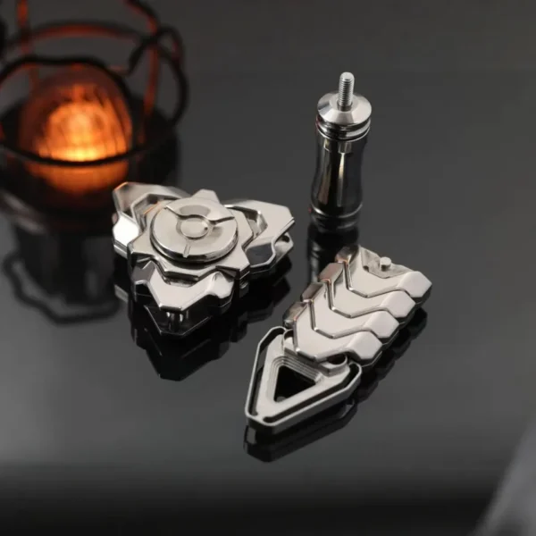 H1be15ae14d4745f8bde249d9d583f71dG.webp TianGe ZhangQu EDC Rattlesnake Sword Mechanical Fidget Spinner, Premium Metal 3-Leaf Swinging Gyroscope, Stress Relief Toy for Adults and Teens
