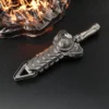 H23d2d26af59d4c12ae9e26967de5ab6bN.webp TianGe ZhangQu EDC Rattlesnake Sword Mechanical Fidget Spinner, Premium Metal 3-Leaf Swinging Gyroscope, Stress Relief Toy for Adults and Teens