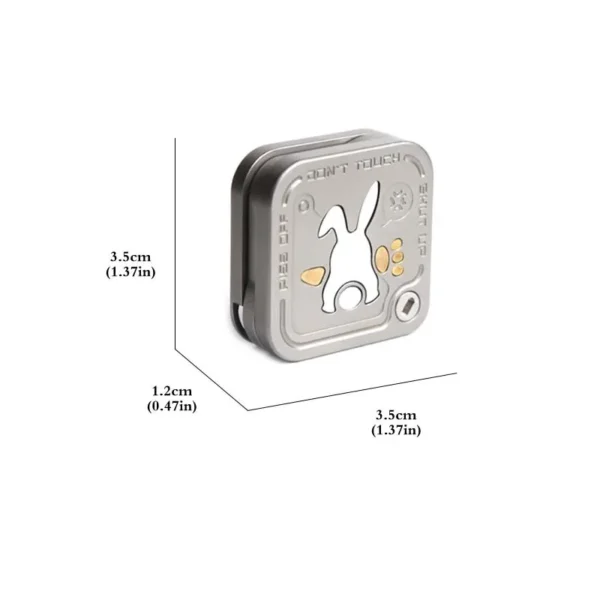 Angry Rabbit TWCS Triple-Layer Metal EDC Fidget Slider Magnetic Push-Pull Sensory Toy Stress Relief ADHD Anxiety Office Desktop